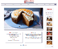 Screenshot of the website for Great British Cooking